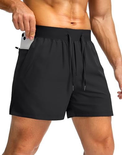 Men's Running Shorts with Zipper Pockets