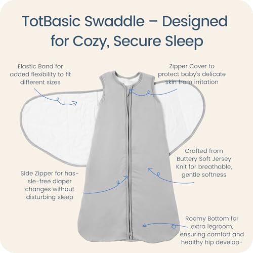 Image of Newborns Swaddle Sleep Sack 0-3 Months, 1.0 TOG Baby Blanket for Newborns, Soft Sleeping Bag for Infants