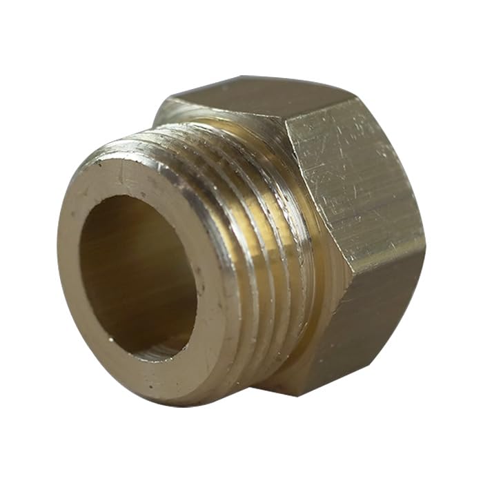 Raccord laiton à visser - Mamelon Laiton Réduit Mâle/Femelle - 5/8" - 1/2" (17/23 - 15/21) -