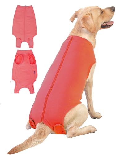 Image of Dog Surgery Recovery Suit - After Spay, Abdominal Wounds Post Surgical Recovery, Anti Licking Breathable Dog Onesies for Small, Medium & Large Pet, Alternative Bandages Cone E-Collar