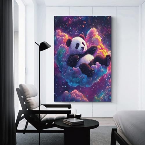 Cuadros decoracion de panda impresos en lienzo de alta densidad 3