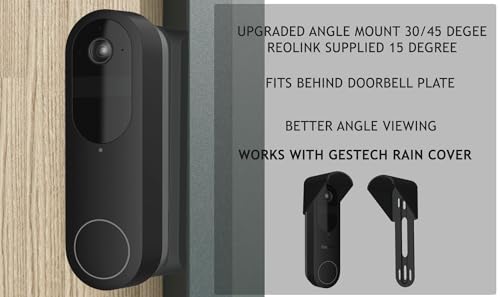 Soporte de montaje con ángulo de 45° compatible con Reolink 2K negro 6