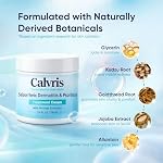 Calvris Scalp & Beard Comfort Cream – Steroid-Free Botanical Formula with Kudzu Root, Goldthread & Jojoba Extract for Dry, Flaky or Sensitive Skin, Cooling Non-Greasy Texture, 3.4 fl oz (1) - Image 5