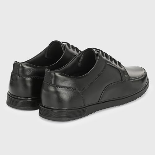 Image of Blue Leather by Centrino Genuine Leather Slip-On Men's Formal Shoe |Stylish with Soft Cushioned Insole |Trendy Non Lace-Up Design |Durable Leather with Anti-Skid Sole | Perfect for Formal Wear (3952)