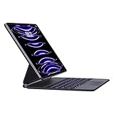 iPad Air 13 Inch Case Keyboard (M3/M2, 2025/2024) & iPad Pro 12.9 inch (3/4/5/6th Gen): Magnetic Floating Magic-Style Bluetooth Keyboard Case with Smart Trackpad, Easy-Set Floating Cantilever Stand
