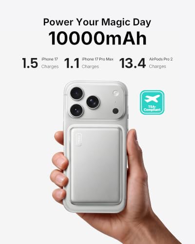 Image of INIU Slimmest Power Bank for MagSafe, 10000mAh Qi2.2 Certified 25W Wireless & 45W Wired USB C Fast Charging Portable Charger, Flight-Safe Travel Phone Magnetic Battery Pack for iPhone etc, White