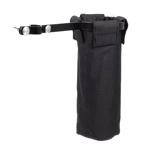 Yardwe Elegant Oxford Drumstick Barrel Drum Stick Holder Bag for Drummers Black Sturdy Anti-wrinkle for Occasion