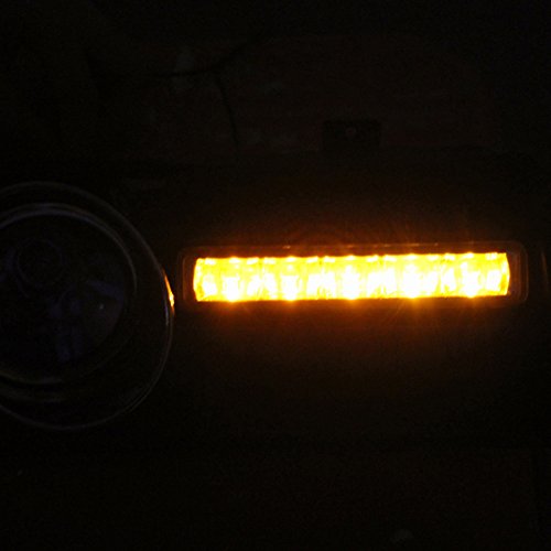 YONGYAO Amarillo Frente Niebla Led Luz Lámpara Inferior Parrilla para 98-04 VW Golf Mk4