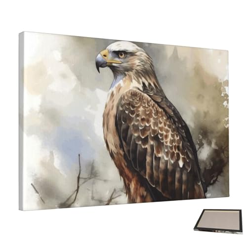 Affiches de décoration murale faucon pour une chambre à coucher zen