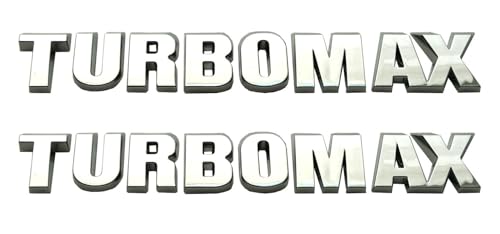 Image of Pair Set New Hood Letter Emblems 3D Nameplate Logo Compatible with 2024-2025 Silverado /Colorado Turbo-max Badge 85079242 (Chrome)
