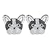 Jeweled Boston Terrier Puppy Dog Stud Earrings From the Ginger Lyne Collection
