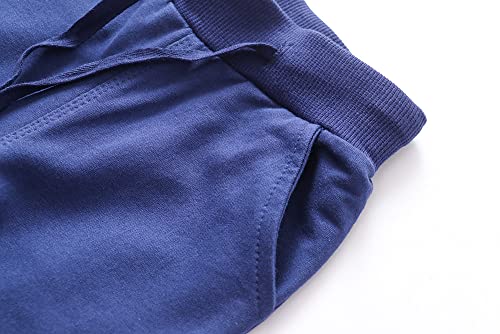 Image of Little Boys Jogger Pants Toddler Boys' Drawstring Elastic Waist Cotton Casual Sweatpants 1PC / 2 PCS Set