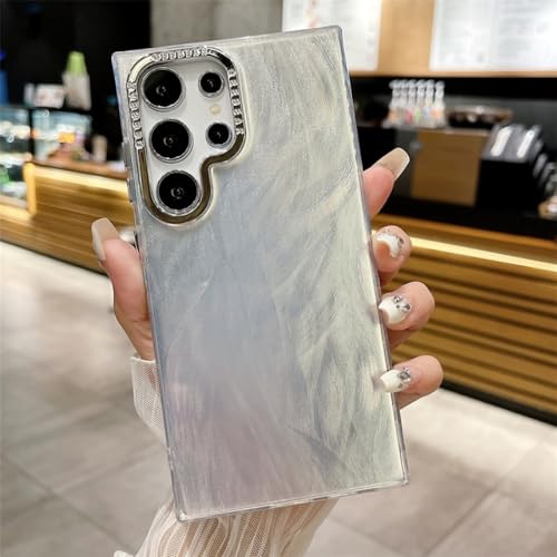 Coque antichoc Samsung S23Ultra PC rigide brillant à paillettes laser