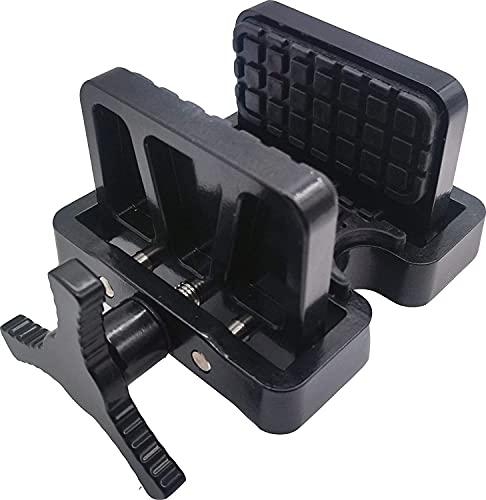 vsdfvsdfv Gun Saddle Shooting Saddle, Cradle, clamp Rest for Tripod primos Stick Rifle Clamp Rifle Carriage (Black)