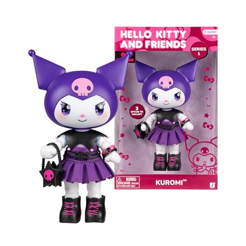 Hello Kitty - Kuromi Premier Poupée 20 cm, 9 Points d'articulation, vêtements et Accessoires Amovibles, pour collectionneurs, Enfants et Filles à partir de...