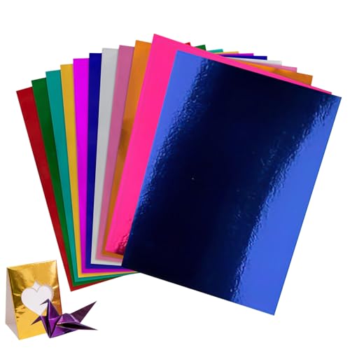 Foli - Hojas de cartón de 250 g de grosor, cartón de color, lámina para manualidades, para fiestas de cumpleaños, invitaciones de boda, álbumes de recortes, hogar, guardería, escuela