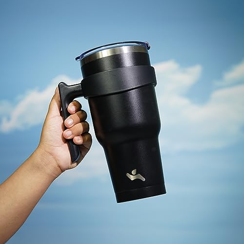 Image of Konokyo 30 oz Tumbler with Handle and Straw, Insulated Travel Mug