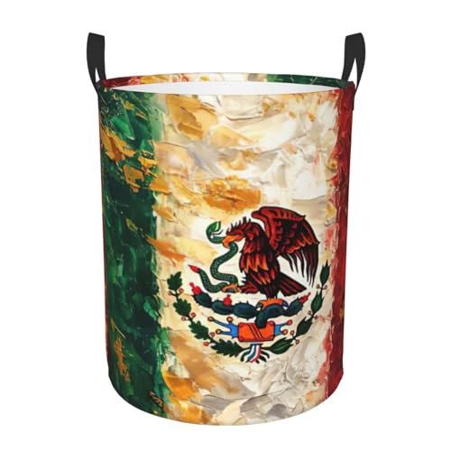 Panier à linge imprimé drapeau mexicain pour couverture - 2