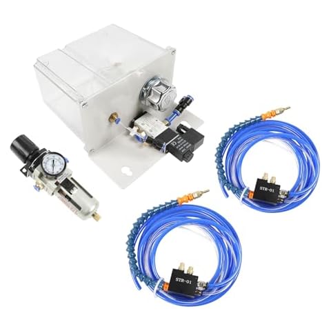VPABES Mist Coolant Lubrication Spray System for Metal Cutting Engraving Cooling Sprayer Machine for 8Mm Air Air Pipe CNC Lathe Milling Drill Cover