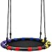 Sorbus Spinner Swing – Kids Round Mat Swing – Great for Tree, Swing Set, Backyard, Playground, Playroom – Accessories Included [New Improved 2020 Design!] (24 Inch)