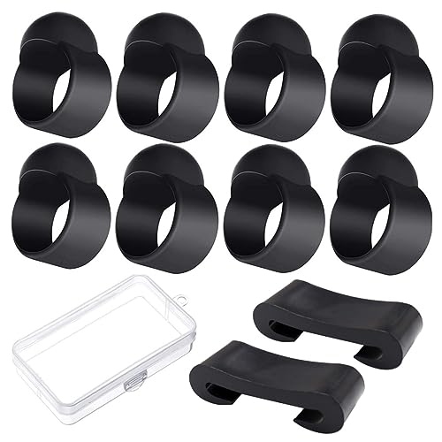 10Pcs Steel Drum Mallet Bracket and Finger Picks Set with Storage Case Percussion Accessories for Meditation and Music Education