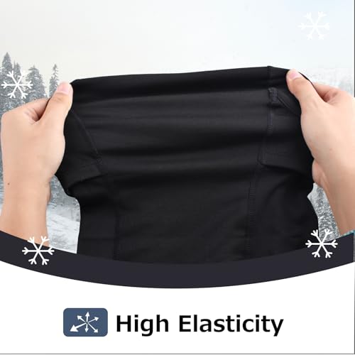 Image of Azarxis Kids Balaclava Ski Mask Windproof Fleece Neck Warmer Gaiter Winter Hat Face Cover with Hood for Cold Weather Boys Girls