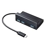 サンワサプライ タブレット用USB Type-Cハブ(USB3.2 Gen1 Aポート×3) バスパワー ブラック USB-3TCH27BK