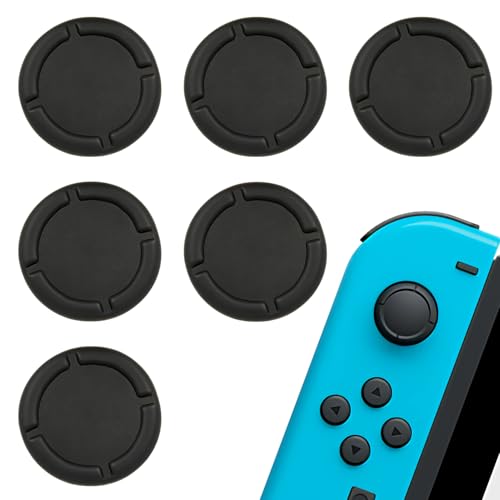 3 paia di cappucci di ricambio per pulsanti Switch Joycon, accessori protettivi in silicone per joystick 3D (nero)