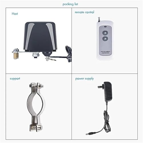 Interrupteur de vanne intelligent DC 12V motorisé eau et gaz avec support réglable