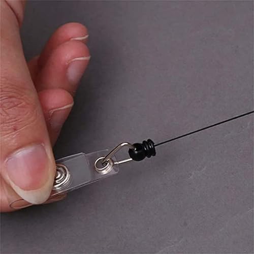 Porta Crachá Retratil - Roller Clip (iô-iô) - PRETO