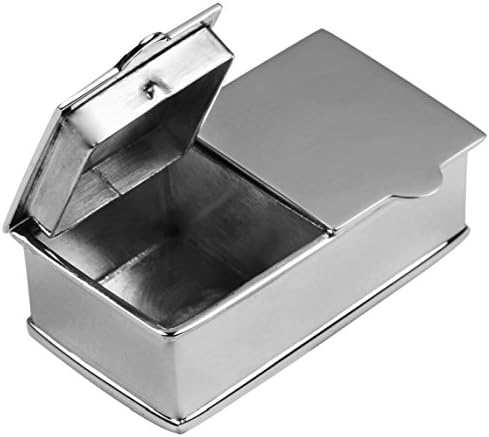 Ari D Norman 925 Sterling Silver Plain2 Compartments Rectangular Pill Box Gift Boxed