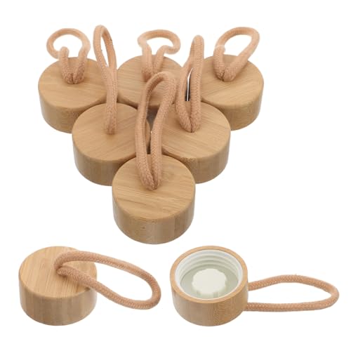 Tapas de sellado para botellas de madera maciza con cuerda de alta calidad