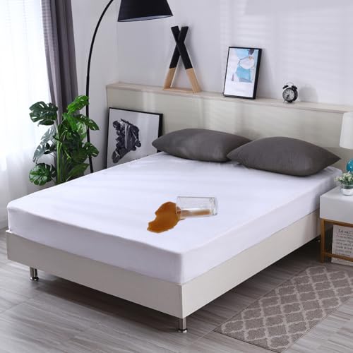 Protector de colchón king size impermeable M-bestl transpirable con bolsillo profundo 2