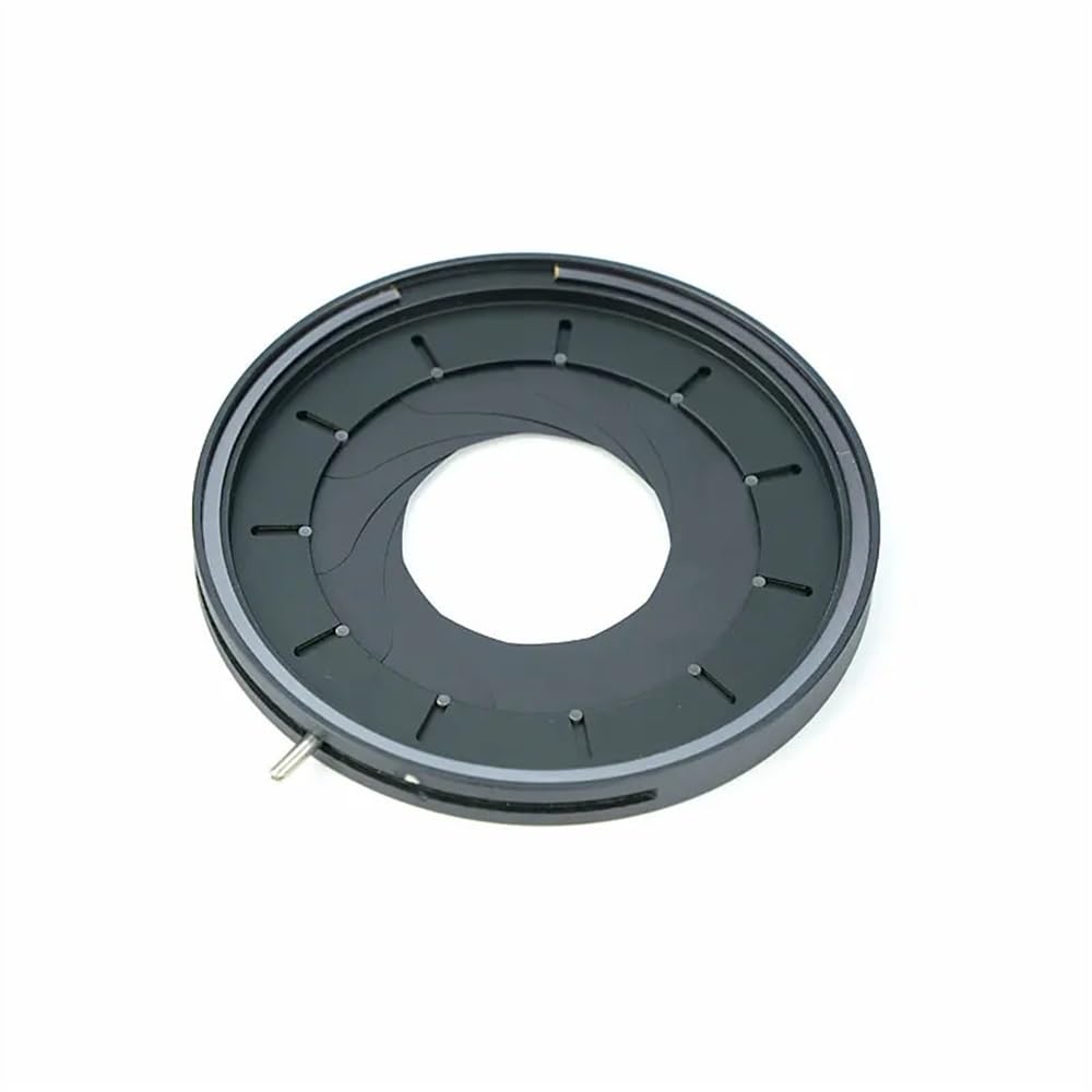 Accessori per microscopio da laboratorio 2-50mm Diaframma regolabile 1 PC Regolabile 2-50mm Diaframma a iride meccanico Microscopio Adattatore for fotocamera Monitor Condensatore