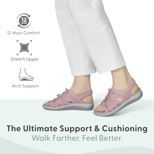 Image of Orthofeet Maui Orthopedic Women Walking Sandal | Adjustable, Stretchable, Breathable with Anatomical Arch Support, Ergonomic Cushioning, Wide Toe Box for Casual Outings