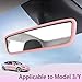 ZCLGOOD Rear View Mirror Protector Frame for Model 3/Y, Silicone Rearview Cover Edge Protection, Auto Interior Decoration Accessories, Easy Install Car Mirror Trim (Purple)