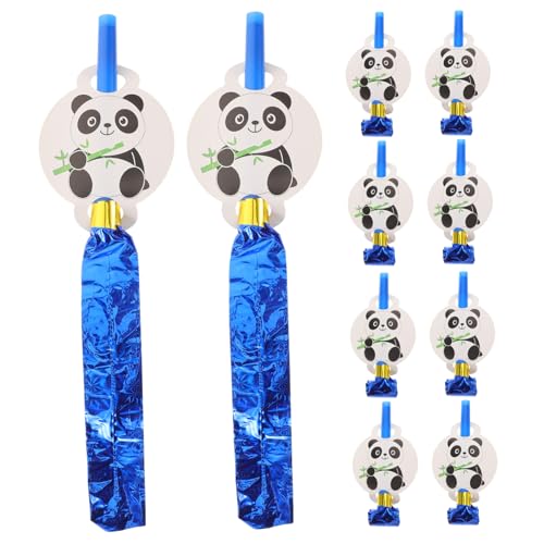 Yardwe 12piezas Unids Artículos Para Fiestas De Pandas Soplador De Fiestas Matracas