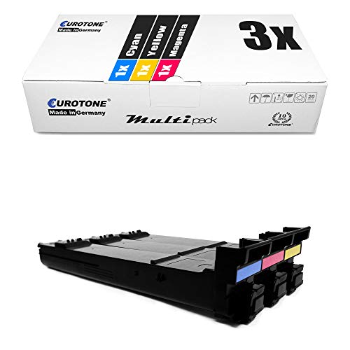 Toner Konica Minolta C252 C250 Eurotone pack de 3 couleur pour remplacer les cartouches vides TN-210