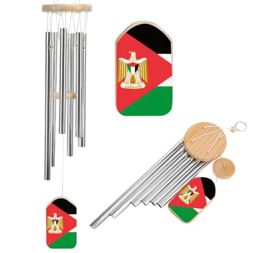Palestine Flag Novelty Wind Chime 20.5"