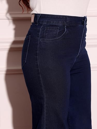 Image of Miss Chase A+ Women's Bootcut High Rise Regular-Length Stretchable Denim Shaping Jeans