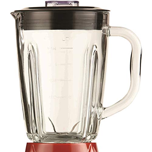 Brentwood Blender With Glass Jar, 12-Speed + Pulse, Red #TOP2