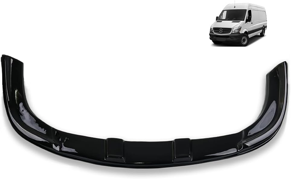 ROBUST Front Lower Bumper Splitter Spoiler Lip Abs Gloss Black for Mercedes Sprinter W906 2006-2017