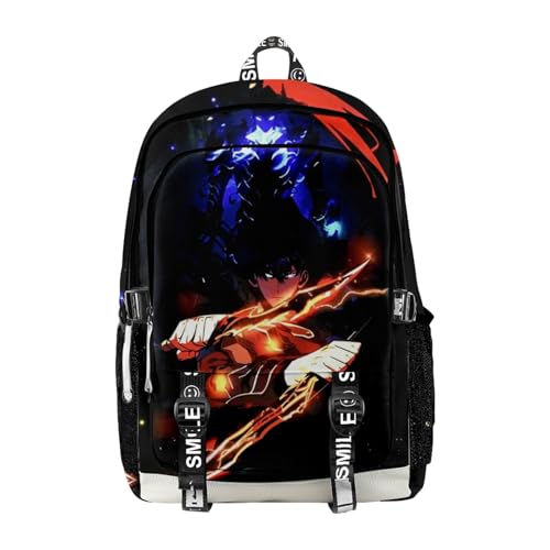 ISaikoy Anime Solo Leveling Backpack School Bag Bookbag Daypack 3D Printing Bag 18