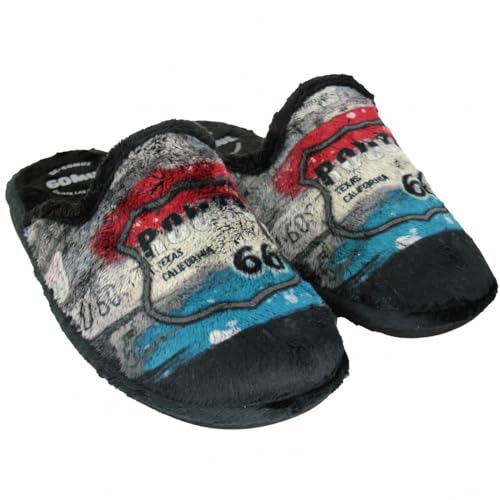 Chaussures de salon Route 66 avec semelle douce protectrice spécial parquet