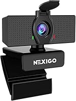NexiGo N60 1080P Web Camera, HD Webcam with Microphone, Software Control & Privacy Cover, USB Computer Camera, 110-degree...