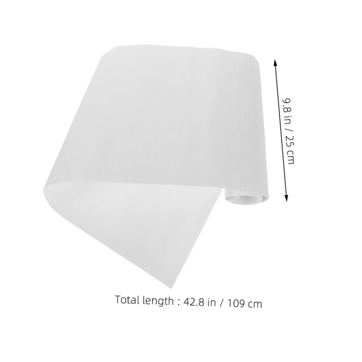 Cabilock Longboard Skateboard Grip Tape 109cm White Abrasive Anti-Slip Sandpaper Sheet for Scooter Roller Board Staircase Traction