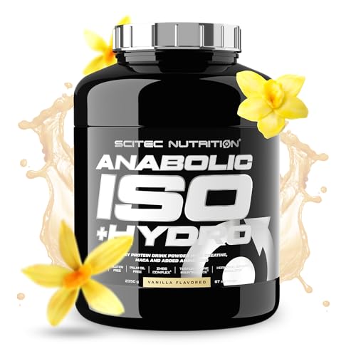 Scitec Nutrition Anabolic Iso+Hydro - Molkenproteinmischung - mit Kreatin, Maca und Aminosäuren - ZMB6-Komplex zur Testosteron-Erhaltung, 2350 g, Vanille