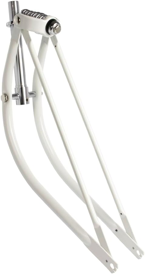 OG Lowrider Classic 26" Bent Spring Fork 1" Threaded Cruiser Bike Fork – Steel 26 Inch Wheel Fit, Lowrider Lowered Style, Variations