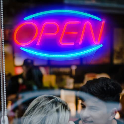 Open Neon Sign Lights 18'X 8.7' Big Led Wall Light Art Decor Novel Night Neon Lamps Powered By Usb Wire For Bedroom,Home,Bars,Cafes,Party,Christmas,Holiday Decorations #TOP4