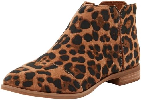 TOMS Damen Rylie Fashion Boot, braunes Sugar Leopard Wildleder, Größe 37 EU, Brown Sugar Leopard Suede, 36.5 EU